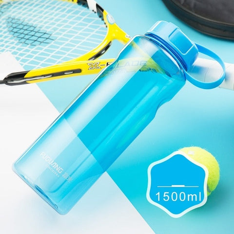 2000ml Large Capacity Water Bottles Portable Outdoor Plastic Sports Bottle With Tea Infuser Fitness Leak-proof Shaker Bottles