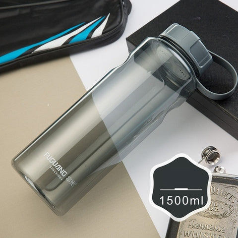 2000ml Large Capacity Water Bottles Portable Outdoor Plastic Sports Bottle With Tea Infuser Fitness Leak-proof Shaker Bottles