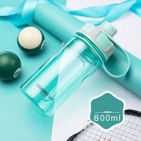 2000ml Large Capacity Water Bottles Portable Outdoor Plastic Sports Bottle With Tea Infuser Fitness Leak-proof Shaker Bottles