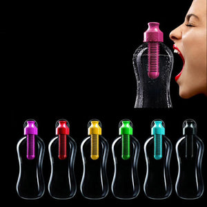 2019 Fashion 550ML Practical Plastic Water Bobble Hydration Filter Portable Bottle Outdoor Hiking Gym Filtered Healthy Drinking