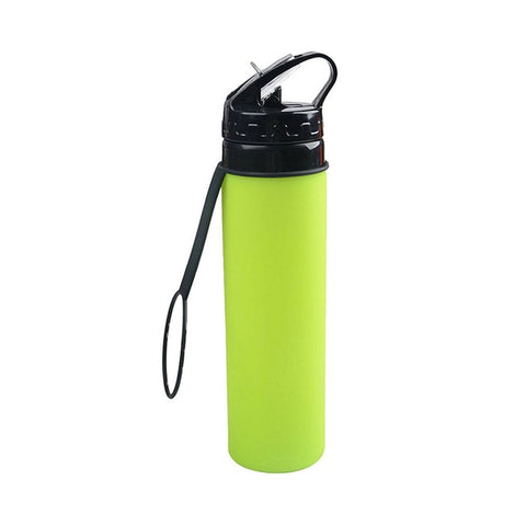 2019 Collapsible Bottles Portable Foldable Leak-Proof Silicone Drink Kettle Outdoor Travel Camping Drink Sport Bpa Water Bottle