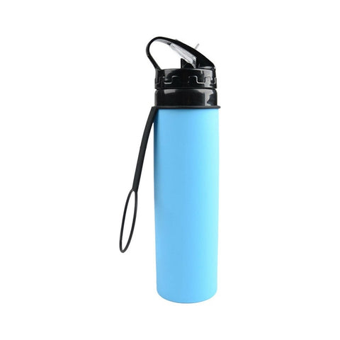 2019 Collapsible Bottles Portable Foldable Leak-Proof Silicone Drink Kettle Outdoor Travel Camping Drink Sport Bpa Water Bottle