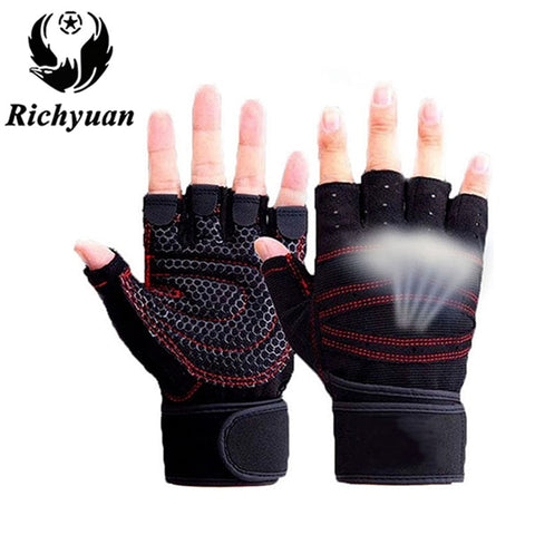 Crossfit Gloves Gym Body Building Training Sports Fitness WeightLifting Gloves Fitness Exercise Training Wrist for Men Women