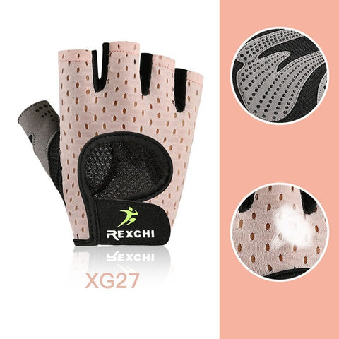 Professional Gym Fitness Gloves Power Weight Lifting Women Men Crossfit Workout Bodybuilding Half Finger Hand Protector