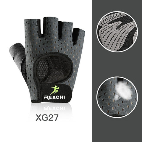 Professional Gym Fitness Gloves Power Weight Lifting Women Men Crossfit Workout Bodybuilding Half Finger Hand Protector