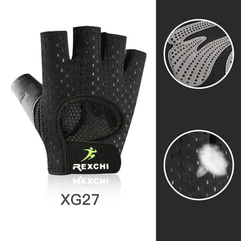 Professional Gym Fitness Gloves Power Weight Lifting Women Men Crossfit Workout Bodybuilding Half Finger Hand Protector