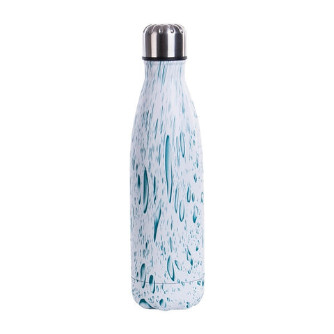 Stainless Steel Water Bottle Vacuum Insulated Flask Thermal Sport Chilly Hot Cold Cup Creative Mug Marble Head Cup 500ML