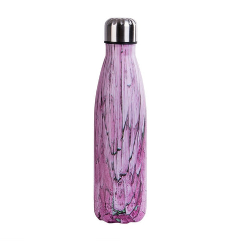 Stainless Steel Water Bottle Vacuum Insulated Flask Thermal Sport Chilly Hot Cold Cup Creative Mug Marble Head Cup 500ML