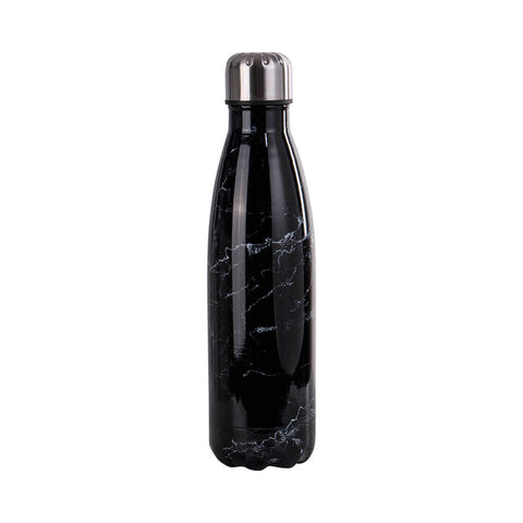 Stainless Steel Water Bottle Vacuum Insulated Flask Thermal Sport Chilly Hot Cold Cup Creative Mug Marble Head Cup 500ML