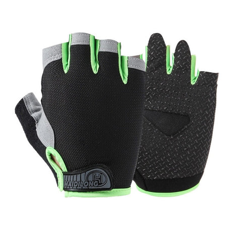 Summer men/women fitness gloves gym weightlifting cycling yoga bodybuilding training thin breathable non-slip half finger gloves