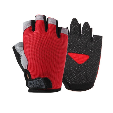 Summer men/women fitness gloves gym weightlifting cycling yoga bodybuilding training thin breathable non-slip half finger gloves