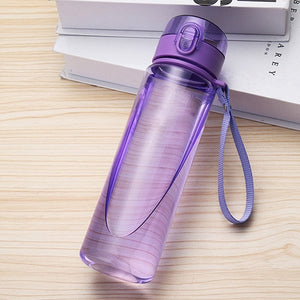 400 560 800 1000ml Multicolor Creative Plastic Water Bottle Outdoor Sports Leakproof Sealed Cup Walking Travel Household Items