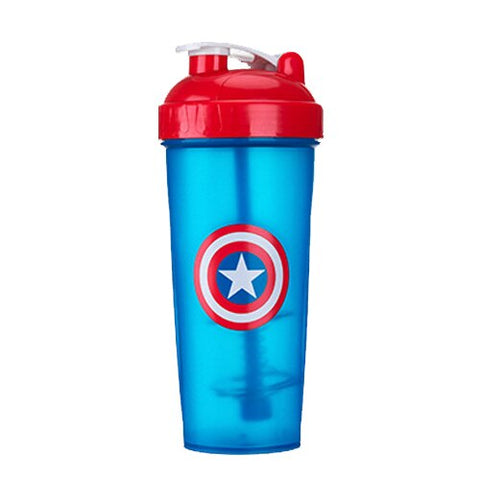 600ML Super Heroes Shaker Bottle With Whisk Ball Sports Gym Whey Protein Powder Mixing Bottle Fitness Water Bottle BPA Free