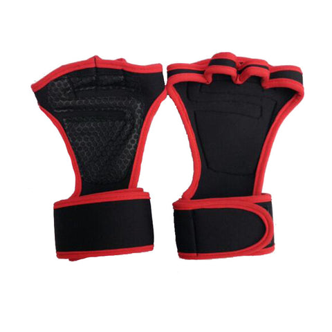 New 1 Pair Weight Lifting Training Gloves Women Men Fitness Sports Body Building Gymnastics Grips Gym Hand Palm Protector Gloves