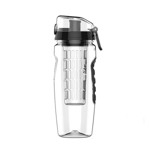 Sport Bottle Portable Fruit Infuser Water Bottle  For Climbing Travel Fitness Lemon Juice Bottle Flip Lid Shaker Protein