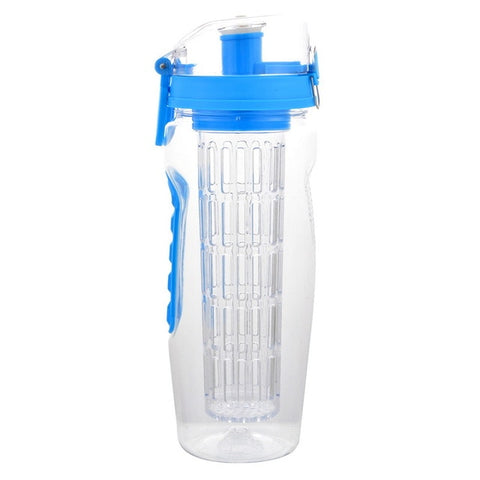 Sport Bottle Portable Fruit Infuser Water Bottle  For Climbing Travel Fitness Lemon Juice Bottle Flip Lid Shaker Protein