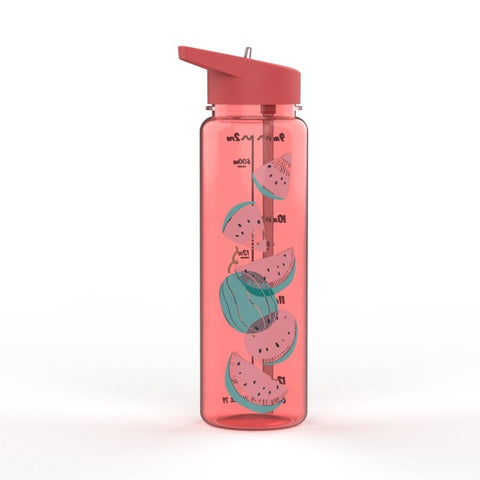 750ml/25oz 100%Tritan Sports Outdoor Straw Water Bottle With Flamingos&Unicorn Printing My Drink Juice Handle Straw Kettle