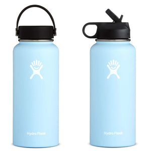 (Frost) 32/40oz Stainless Steel Water Bottle Hydro Flask Water Bottle Vacuum Insulated Wide Mouth Travel Portable Thermal Bottle