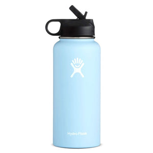 (Frost) 32/40oz Stainless Steel Water Bottle Hydro Flask Water Bottle Vacuum Insulated Wide Mouth Travel Portable Thermal Bottle