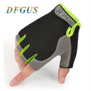 Gym Gloves Men Women Fitness Climbing Bicycle Ridding Mittens Half Finger Male Anti-slip Breathable Fingerless Gym Gloves