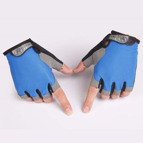 Gym Gloves Men Women Fitness Climbing Bicycle Ridding Mittens Half Finger Male Anti-slip Breathable Fingerless Gym Gloves