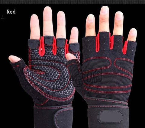 Half Finger Gym Gloves Heavyweight Sports Exercise Weight Lifting Gloves Body Building Training Sport Fitness Gloves