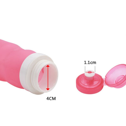 600ml Silicone Folding Water Bottle Outdoor Sports Supplies Portable Water Bottle Convenient Travel Anti-scalding Insulated