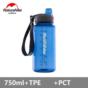 Naturehike 750ML 1000ML PCT TRITAN Cycling Water Bottles No BPA Outdoor Drinking Bottle Quickly Open Sports Fitness -20 Degree