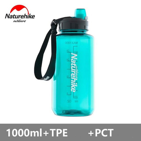 Naturehike 750ML 1000ML PCT TRITAN Cycling Water Bottles No BPA Outdoor Drinking Bottle Quickly Open Sports Fitness -20 Degree