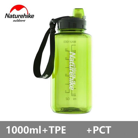 Naturehike 750ML 1000ML PCT TRITAN Cycling Water Bottles No BPA Outdoor Drinking Bottle Quickly Open Sports Fitness -20 Degree