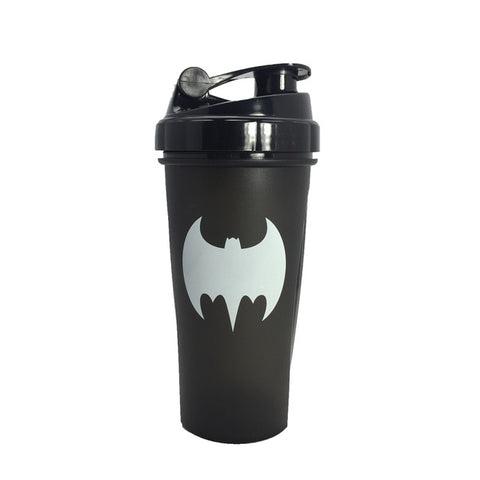 Super Heroes Shaker Bottle Sports Whey Protein Powder Mixing Bottle With Stirring Ball itness Water Bottle BPA Free