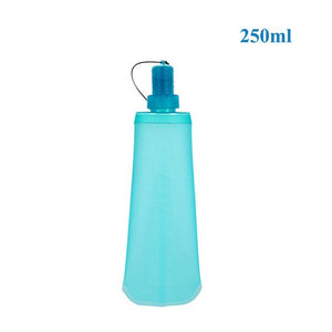 250ml 500ml TPU Outdoor Sport Bottle Hydro Soft Flask Collapsible Drink Water Bottle for Running Camping Hiking Bicycle Fitness