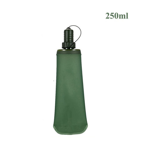 250ml 500ml TPU Outdoor Sport Bottle Hydro Soft Flask Collapsible Drink Water Bottle for Running Camping Hiking Bicycle Fitness