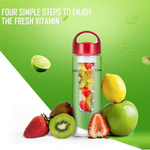 700ML 800ML Fruit Infuser Water Bottle Shaker Infuser Sport Hiking Cycling Gym Yoga Fitness Portable Climbing Camp Bottles